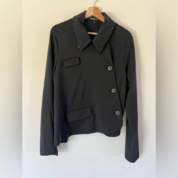 Rundholz Asymmetrical Architectural Button Front Wool Blend Avant Garde Jacket - Picture 1 of 15